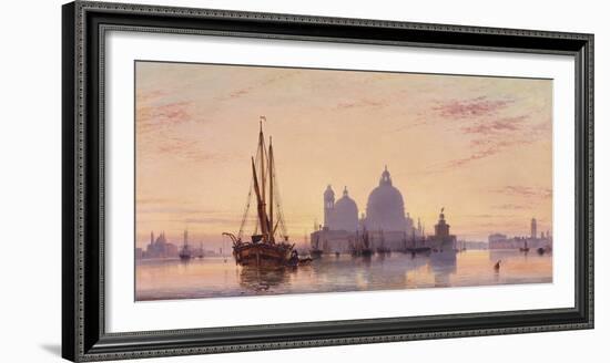 Sunset behind Santa Maria della Salute, Venice, 1851-E^W^ Cooke-Framed Giclee Print