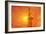 Sunset Behind the Statue of Liberty-Tony Craddock-Framed Photographic Print