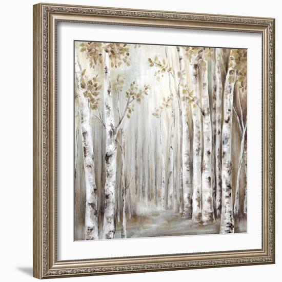 Sunset Birch Forest III-Eva Watts-Framed Art Print