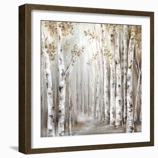 Sunset Birch Forest III-Eva Watts-Framed Art Print