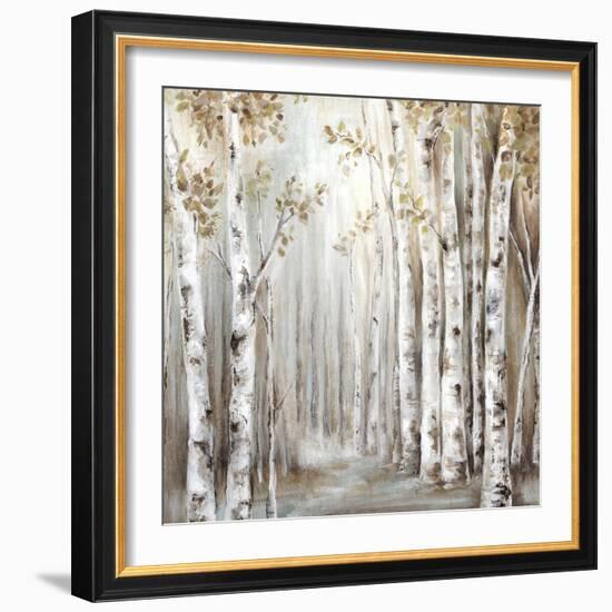 Sunset Birch Forest III-Eva Watts-Framed Art Print