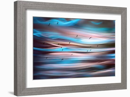 Sunset Birds-Ursula Abresch-Framed Premium Photographic Print