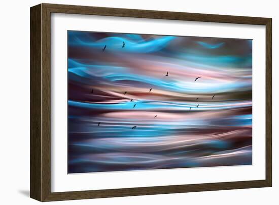 Sunset Birds-Ursula Abresch-Framed Premium Photographic Print