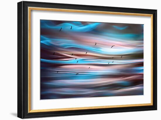 Sunset Birds-Ursula Abresch-Framed Premium Photographic Print