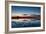 Sunset Blue Hour on the Causeway on Holy Island, Northumberland England UK-Tracey Whitefoot-Framed Photographic Print