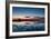 Sunset Blue Hour on the Causeway on Holy Island, Northumberland England UK-Tracey Whitefoot-Framed Photographic Print