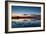 Sunset Blue Hour on the Causeway on Holy Island, Northumberland England UK-Tracey Whitefoot-Framed Photographic Print