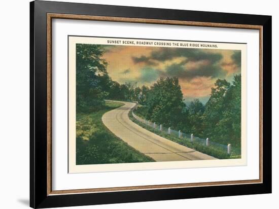 Sunset, Blue Ridge Mountains-null-Framed Art Print