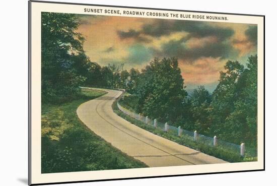 Sunset, Blue Ridge Mountains-null-Mounted Art Print