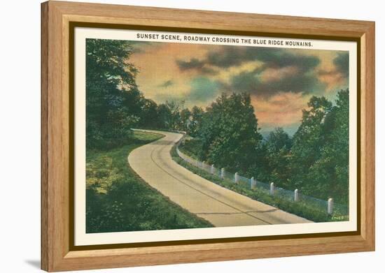 Sunset, Blue Ridge Mountains-null-Framed Stretched Canvas