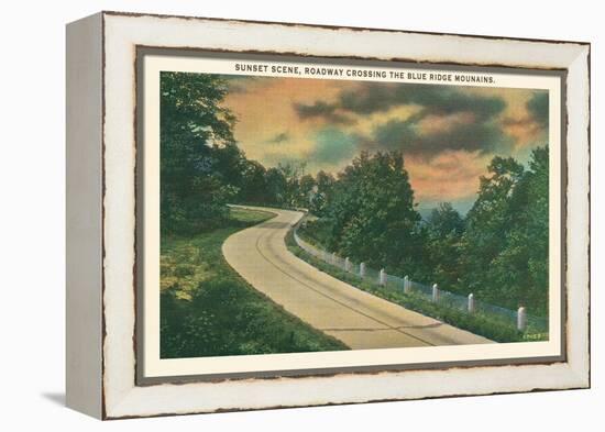 Sunset, Blue Ridge Mountains-null-Framed Stretched Canvas