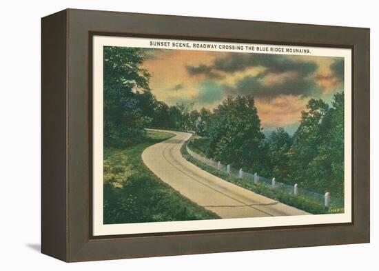 Sunset, Blue Ridge Mountains-null-Framed Stretched Canvas