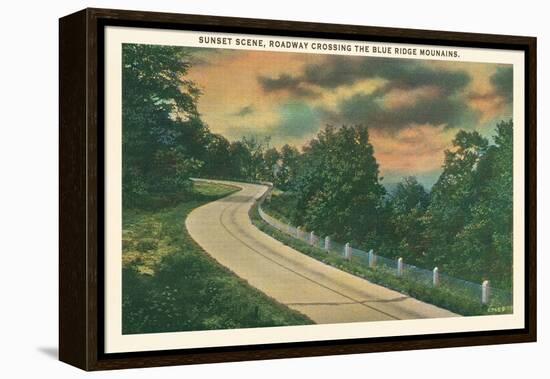 Sunset, Blue Ridge Mountains-null-Framed Stretched Canvas