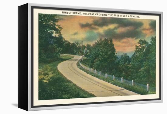 Sunset, Blue Ridge Mountains-null-Framed Stretched Canvas