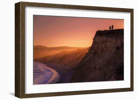 Sunset Bluff Walk, Point Reyes National Seashore, Northern California-Vincent James-Framed Photographic Print