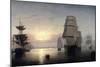 Sunset, Boston Harbor-Fitz Hugh Lane-Mounted Giclee Print