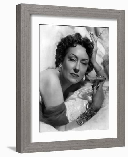 Sunset Boulevard, Gloria Swanson, 1950-null-Framed Photo