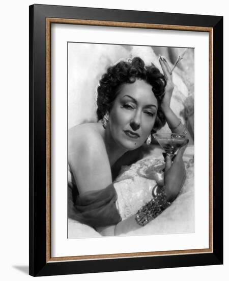 Sunset Boulevard, Gloria Swanson, 1950-null-Framed Photo