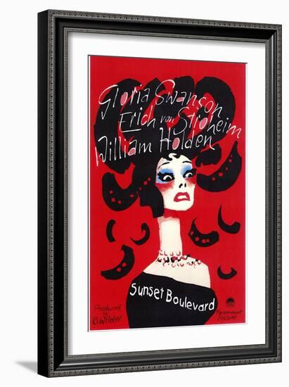 Sunset Boulevard-null-Framed Premium Giclee Print