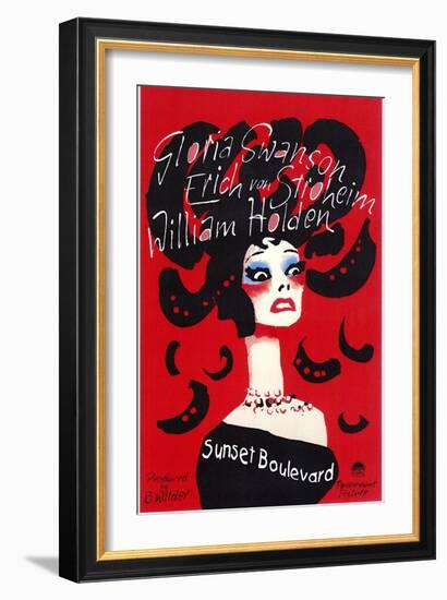 Sunset Boulevard-null-Framed Premium Giclee Print