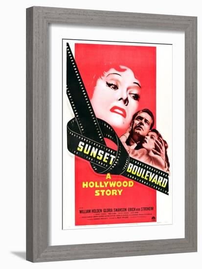 Sunset Boulevard-null-Framed Art Print