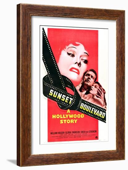 Sunset Boulevard-null-Framed Art Print