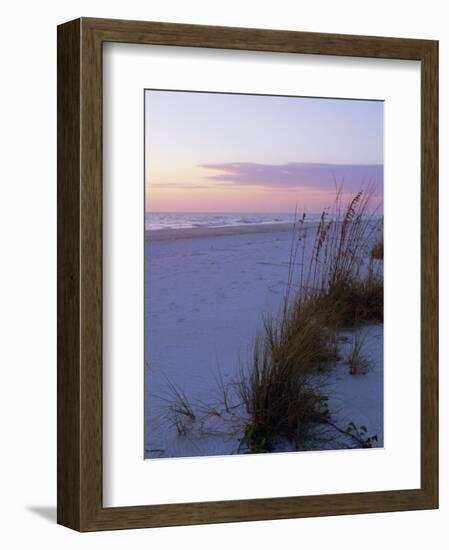 Sunset, Bradenton Beach, Anna Maria Island, Gulf Coast, Florida, USA-Fraser Hall-Framed Photographic Print