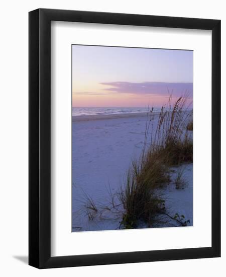 Sunset, Bradenton Beach, Anna Maria Island, Gulf Coast, Florida, USA-Fraser Hall-Framed Photographic Print