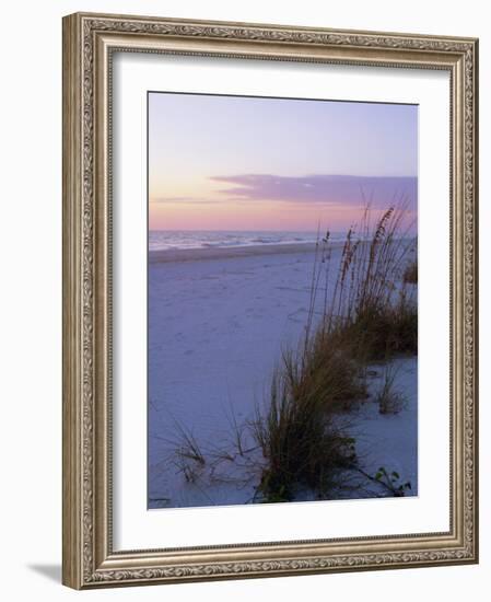 Sunset, Bradenton Beach, Anna Maria Island, Gulf Coast, Florida, USA-Fraser Hall-Framed Photographic Print