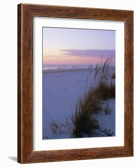 Sunset, Bradenton Beach, Anna Maria Island, Gulf Coast, Florida, USA-Fraser Hall-Framed Photographic Print