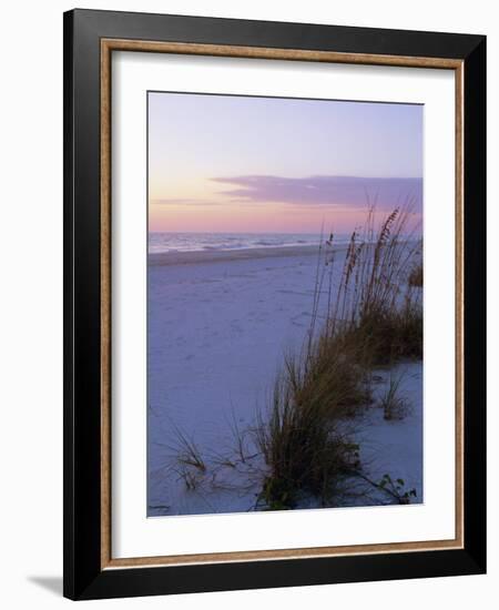 Sunset, Bradenton Beach, Anna Maria Island, Gulf Coast, Florida, USA-Fraser Hall-Framed Photographic Print