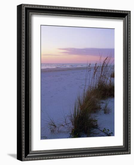 Sunset, Bradenton Beach, Anna Maria Island, Gulf Coast, Florida, USA-Fraser Hall-Framed Photographic Print