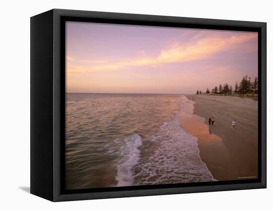 Sunset, Brighton Beach, Adelaide, South Australia, Australia-Neale Clarke-Framed Premier Image Canvas