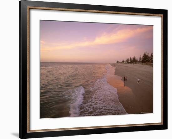 Sunset, Brighton Beach, Adelaide, South Australia, Australia-Neale Clarke-Framed Photographic Print