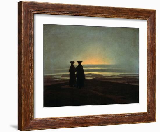 Sunset (Brother), Between 1830 and 1835-Caspar David Friedrich-Framed Giclee Print