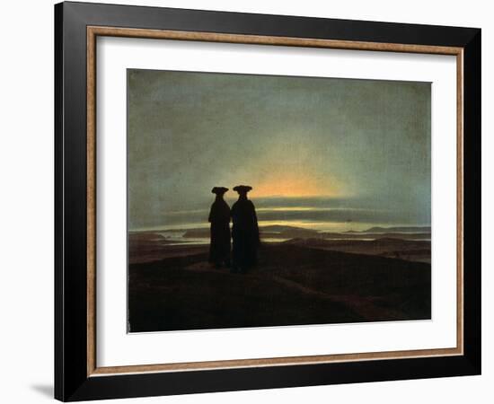 Sunset (Brother), Between 1830 and 1835-Caspar David Friedrich-Framed Giclee Print