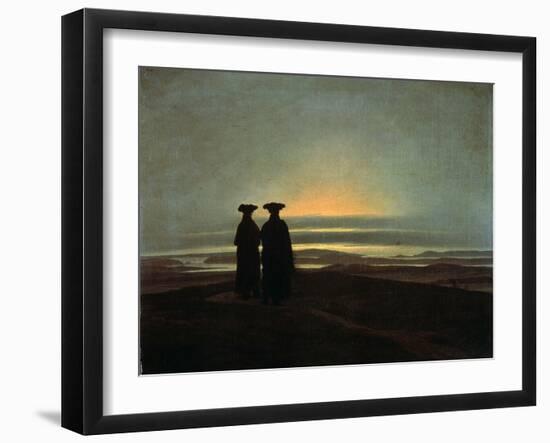 Sunset (Brother), Between 1830 and 1835-Caspar David Friedrich-Framed Giclee Print