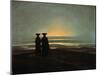 Sunset (Brother), Between 1830 and 1835-Caspar David Friedrich-Mounted Giclee Print