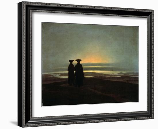 Sunset (Brother), Between 1830 and 1835-Caspar David Friedrich-Framed Giclee Print
