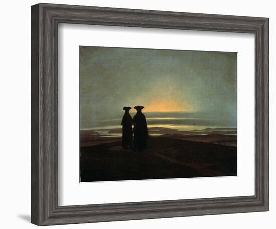 Sunset (Brother), Between 1830 and 1835-Caspar David Friedrich-Framed Giclee Print