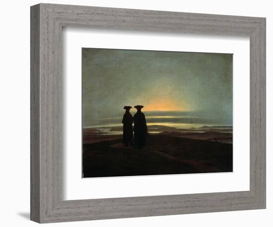 Sunset (Brother), Between 1830 and 1835-Caspar David Friedrich-Framed Giclee Print