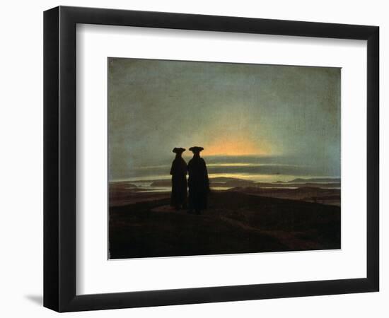 Sunset (Brother), Between 1830 and 1835-Caspar David Friedrich-Framed Giclee Print