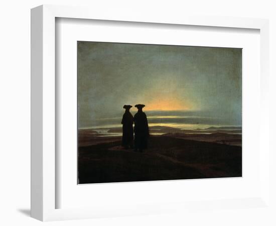 Sunset (Brother), Between 1830 and 1835-Caspar David Friedrich-Framed Giclee Print