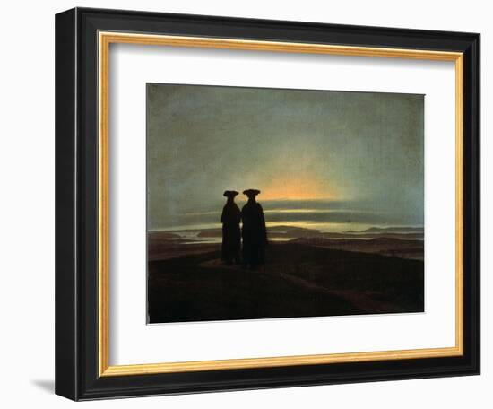 Sunset (Brother), Between 1830 and 1835-Caspar David Friedrich-Framed Giclee Print