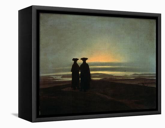 Sunset (Brother), Between 1830 and 1835-Caspar David Friedrich-Framed Premier Image Canvas