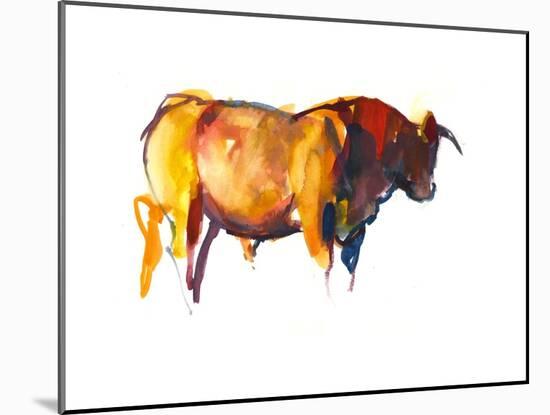 Sunset Bull, 2010-Mark Adlington-Mounted Photographic Print