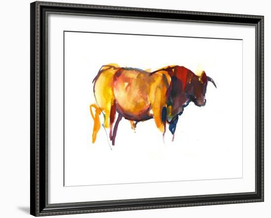 Sunset Bull, 2010-Mark Adlington-Framed Photographic Print