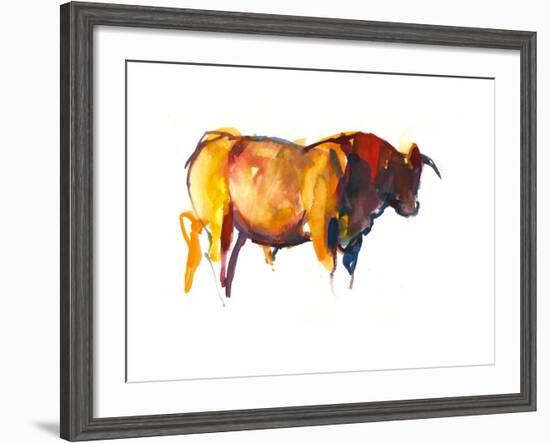 Sunset Bull, 2010-Mark Adlington-Framed Photographic Print