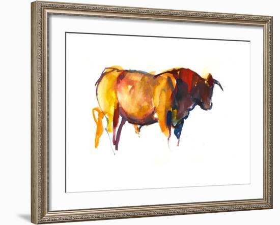 Sunset Bull, 2010-Mark Adlington-Framed Photographic Print