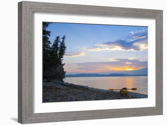 Sunset by the Beach-Orah Moore-Framed Art Print